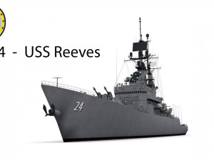cg 24 - uss reeves 3D Model