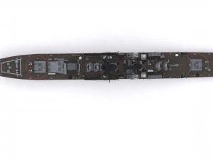 cg 24 - uss reeves 3D Model