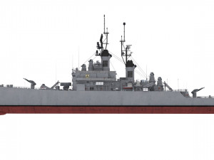 cg 24 - uss reeves Modelo 3D