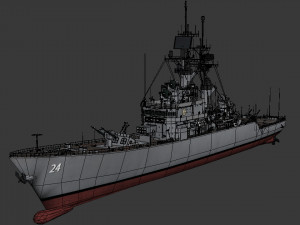 cg 24 - uss reeves Modelo 3D