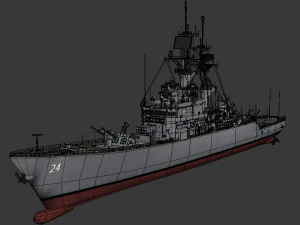 cg 24 - uss reeves 3D Model