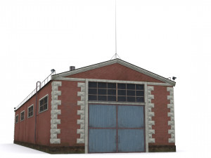old factory floor Modèle 3D
