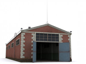 old factory floor 3D 模型