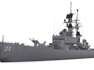cg 23 - uss halsey 3D Model