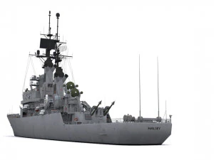 cg 23 - uss halsey Modelo 3D