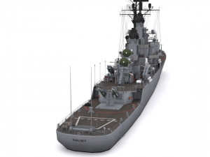 cg 23 - uss halsey 3D Model