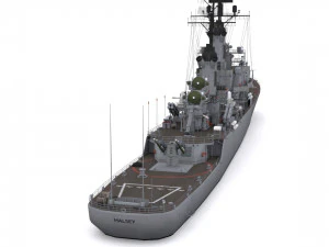 cg 23 - uss halsey Modelo 3D