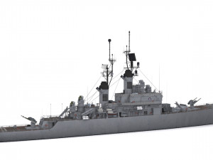cg 23 - uss halsey 3D Model