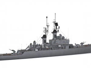 cg 23 - uss halsey Modelo 3D