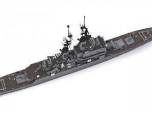 cg 23 - uss halsey 3D Model