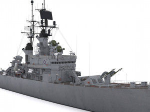 cg 23 - uss halsey 3D Model