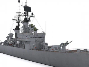 cg 23 - uss halsey Modelo 3D