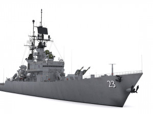 cg 23 - uss halsey 3D Model