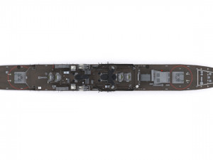 cg 23 - uss halsey 3D Model