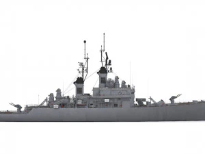 cg 23 - uss halsey Modelo 3D