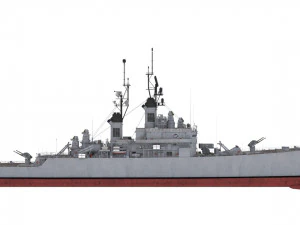 cg 23 - uss halsey Modelo 3D