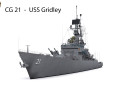 cg 21 - uss gridley 3D Models