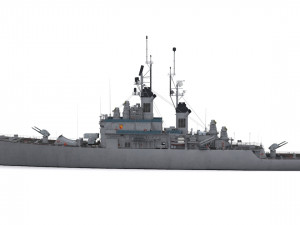 cg 21 - uss gridley Model 3D