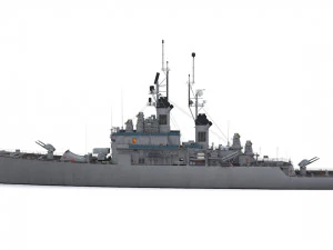 cg 21 - uss gridley 3D Model