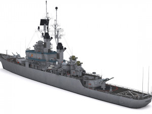 cg 21 - uss gridley Model 3D
