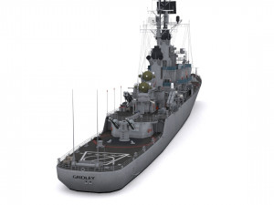 cg 21 - uss gridley Model 3D