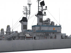 cg 21 - uss gridley 3D Model