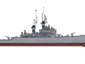 cg 21 - uss gridley 3D Model