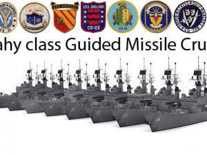 leahy class guided missile cruiser 3D Model