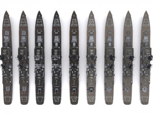 leahy class guided missile cruiser 3D Model