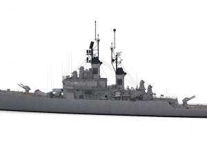 leahy class guided missile cruiser 3D Model