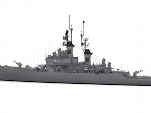 cruzador de m&iacute;sseis guiados classe leahy Modelo 3D