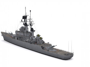 leahy class guided missile cruiser 3D Model
