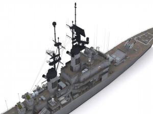 leahy class guided missile cruiser 3D Model