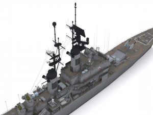 cruzador de m&iacute;sseis guiados classe leahy Modelo 3D