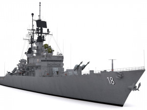 leahy class guided missile cruiser 3D Model