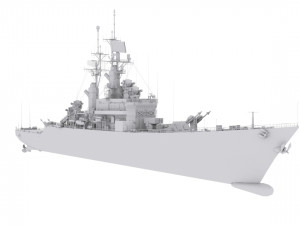 leahy class guided missile cruiser 3D Model