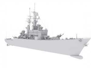 cruzador de m&iacute;sseis guiados classe leahy Modelo 3D