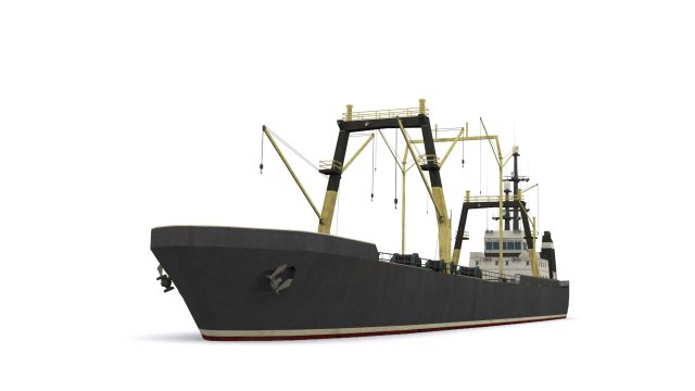 dry cargo ship Modelo 3D .c4d .max .obj .3ds .fbx .stl .blend 