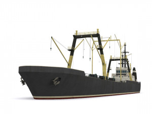 dry cargo ship 3D Model