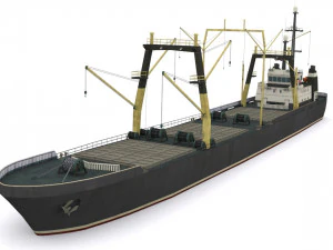 dry cargo ship 3D Model