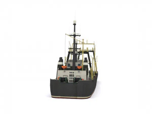dry cargo ship 3D Model