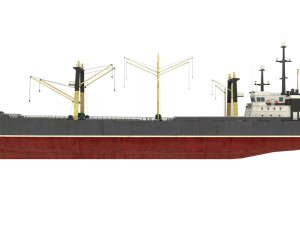 dry cargo ship Modelo 3D