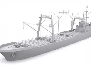 dry cargo ship 3D Model