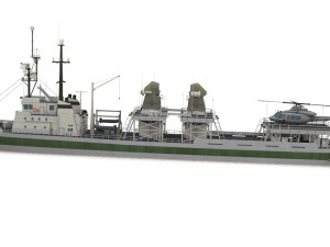 research vessel 3D Model