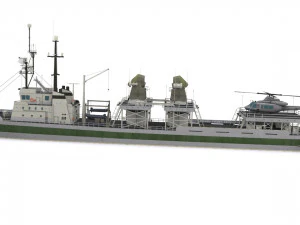 research vessel 3D Model