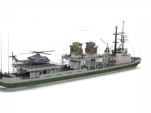 research vessel 3D Model
