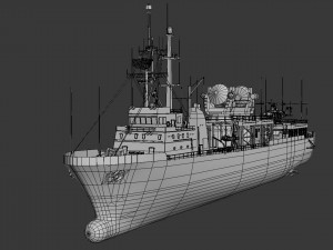 research vessel 3D Model