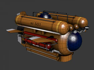 バチスカーフ 3Dモデル