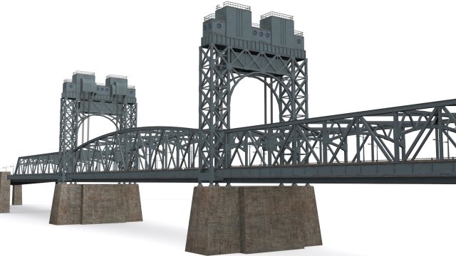 robert f kennedy bridge 3D Model .c4d .max .obj .3ds .fbx .stl .blend 