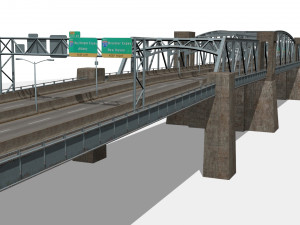 robert f kennedy bridge 2 3D Model